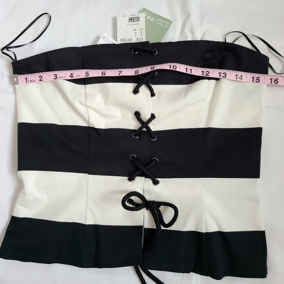 H&M 60% cotton, strapless top size s - Picture 3 of 8